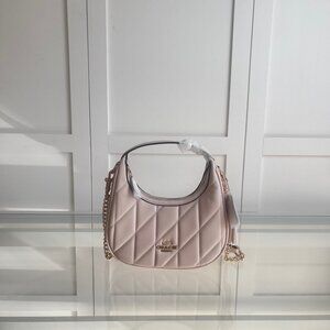 COACH Women's New Crescent-Shaped Bag with Round Ring Chain Shoulder/Crossbody S
